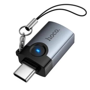 Hoco UA46C Victory Type-C male to USB female adapter metal gray