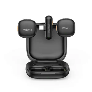 Wiwu Wi-WM006 Duo Wireless Microphone AI Adaptive Noise Reduction Black