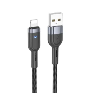 Hoco U117 Grand PD intelligent power-off charging data cable iP black
