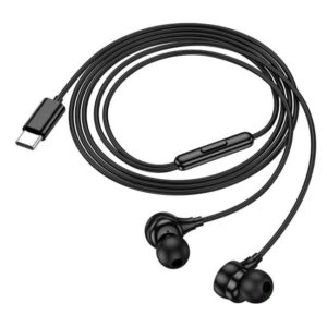 Hoco M116 Benevolent universal digital earphones with microphone Type-C black