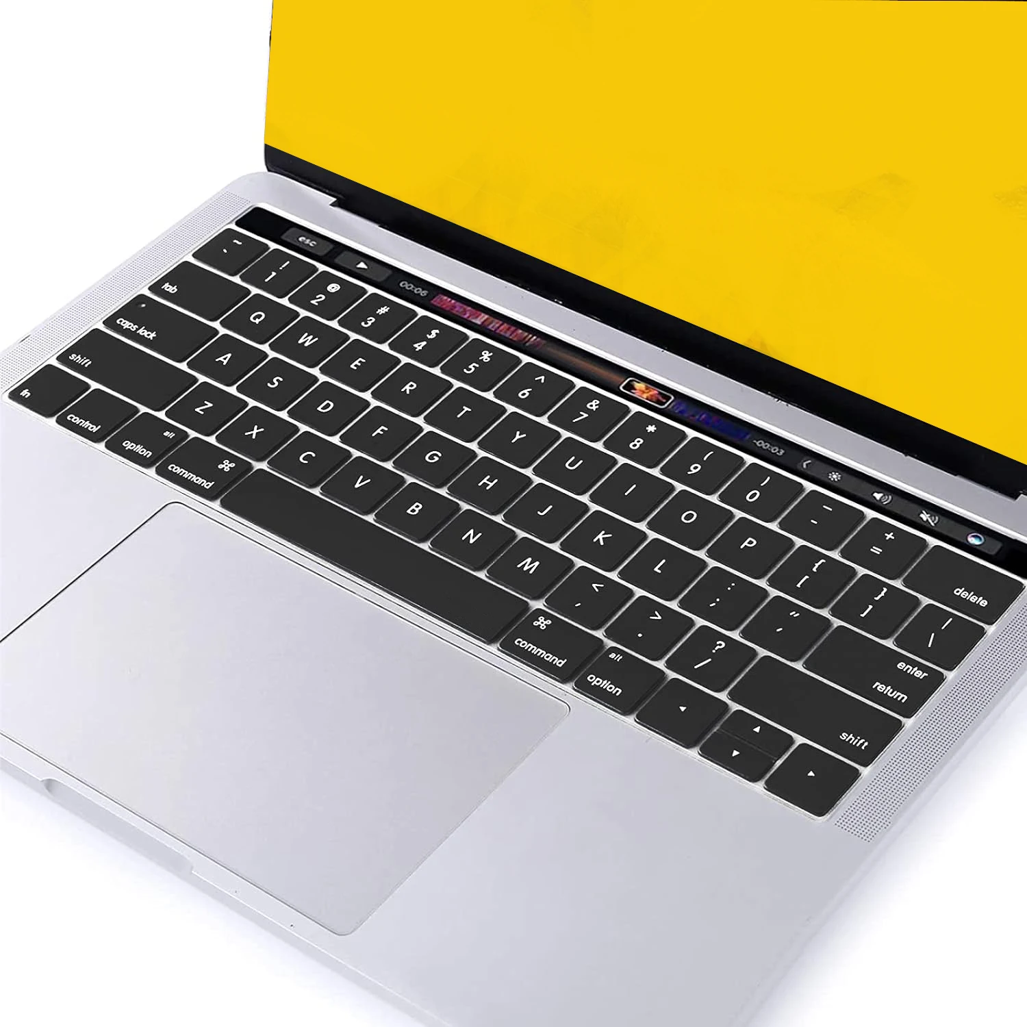 Tastatura de silicon 13 Pro,15 Pro 2016-2018 cu Touchbar EU - imagine 2