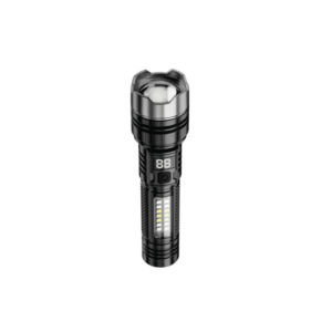 XO YH20 Digital Display Telescopic Zoom Red and Blue Strobe Light High-Intensity Flashlight 1200mAh