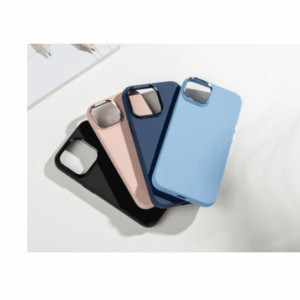 XO K21 iP15 6.1″ Magnet Liquid Silicone Phone Case (with Metal Ring/Buttons) dark blue