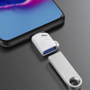 XO NB256B USB-A Female to Type-c OTG Adapter (with Lanyard)