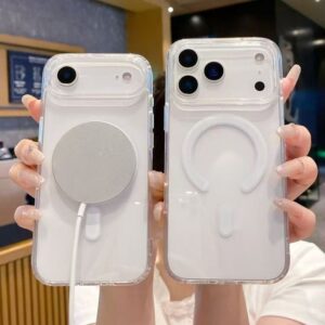 Transparent Acrylic Magsafe Case IP 17 PM Clear