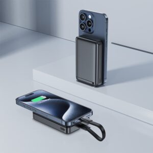 AceFast M11 PD30W Qi2 magnetic wireless charging power bank,black