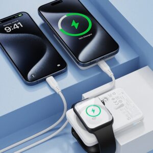 AceFast M25 PD20W magnetic fast wireless charging power bank 5000mAh,white