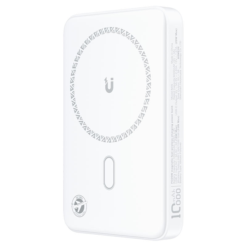 AceFast M26 PD20W magnetic fast wireless charging power bank 10000mAh,white - imagine 2