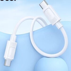 Hoco X122 Benefit 60W silicone charging data cable C to C(packaged) white