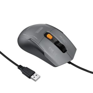 Hoco GM52 Reddy RGB gaming wired mouse black gray