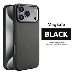 Leather Magnetic Case Without IC Notification IP 17 PM Sand pink