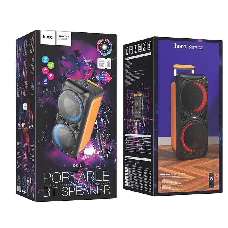 Hoco DS42 Sounding portable BT speaker(EU) black - imagine 3