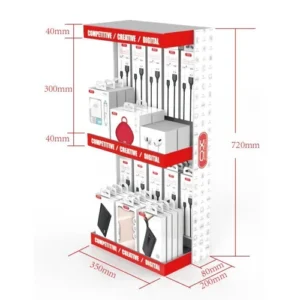 XO ZSJ002 Double deck desktop display rack 720*300*200mm