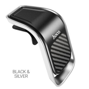 Hoco CA74 Universe air outlet magnetic car holder black＆silver