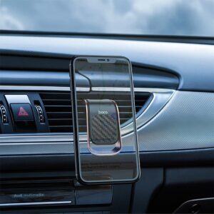 Hoco CA74 Universe air outlet magnetic car holder black＆metal gray