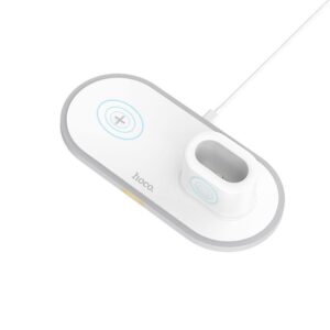Hoco CW21 Wisdom 3-in-1 wireless charger white