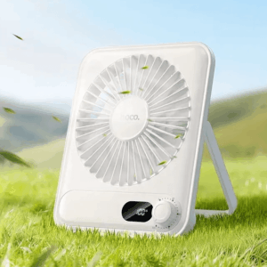 Hoco HX607 slim desktop fan white