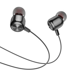 Hoco M87 String wired earphones with with microphone gloomy black