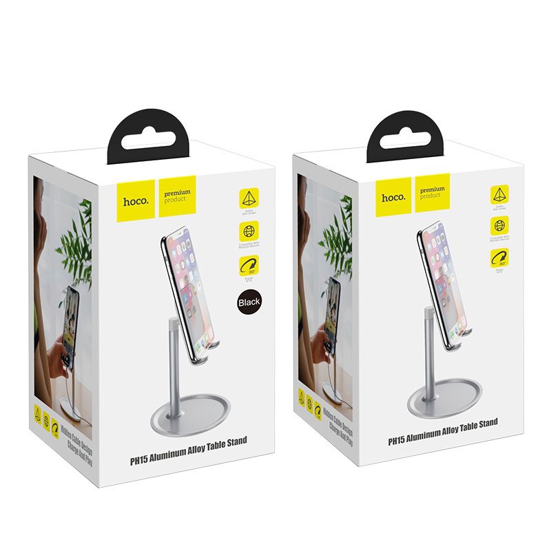 Hoco PH15 Aluminum alloy table stand silver - imagine 3