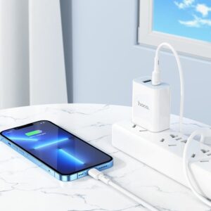 Hoco X83 iP Victory charging data cable white