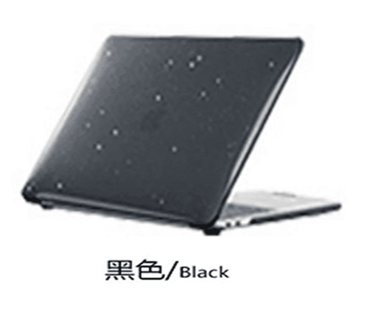 Gypsophila Star MacBook Cover 13.3 Air 2020-2021 (A1932/A2179/A2337) Black