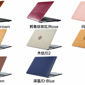 Leather Skin Texture MacBook Cover 15 Air M2 2023 (A2941) Black