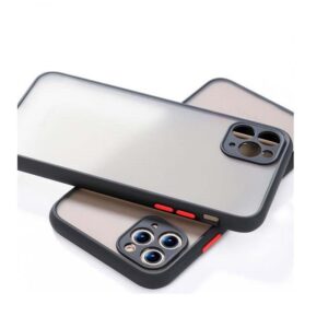 Matte shadow series protective case for iP12 Pro Max Black
