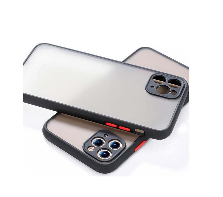 Matte shadow series protective case for iP12 Pro Black