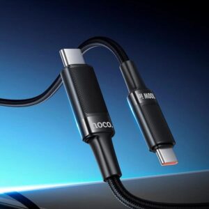 Hoco U153 Extreme100W multi-protocol charging cable C to C black