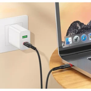 Hoco X59 Victory 60W charging data cable Type-C to Type-C(L=3M) black