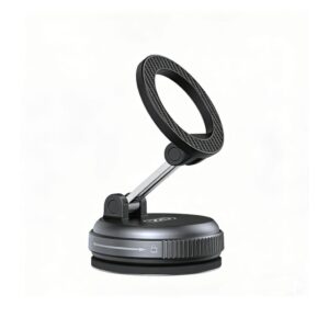 XO C302 MagSafe Rotating Suction Cup Phone Holder Gunmetal Black
