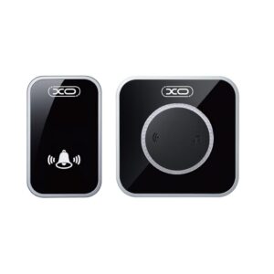 XO SF11 EU Standard Multicolour Flashing Wireless Doorbell One-to-One System (Transmitter + Chime) Black
