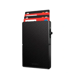 Wiwu Warriors Carbon Magsafe Metal Stand Card Holder MW-007 Black